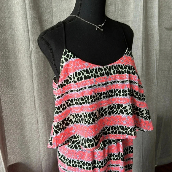 Pink Patterned Maxi Dress - Picture 2 of 4